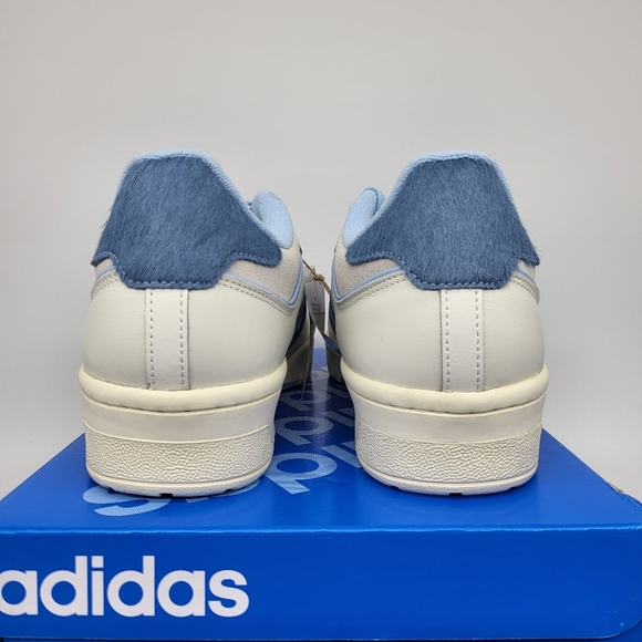 New Adidas Rivalry Low 86 'Off White Clear Sky Pony-Hair' Men's Shoes Size 11 - Picture 4 of 8